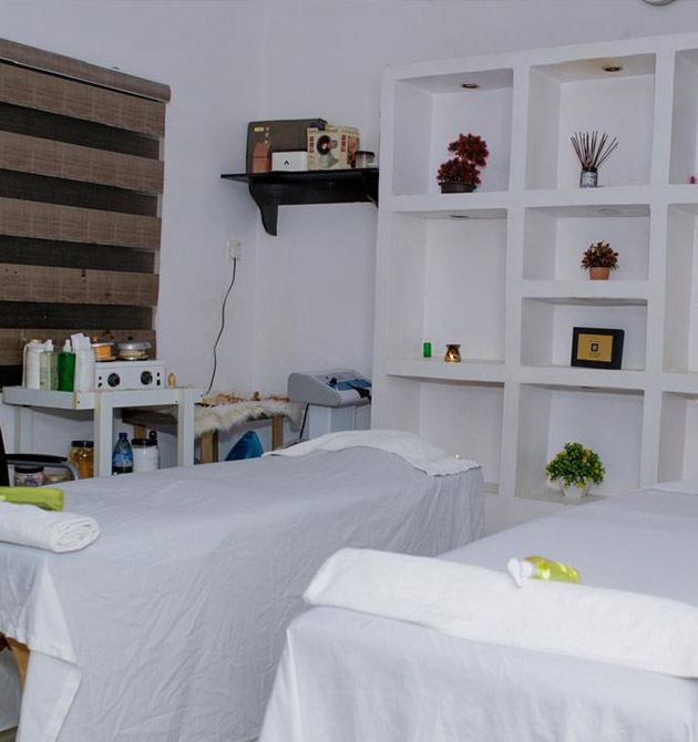 Portrait of smiling young woman bathing and taking care of her b